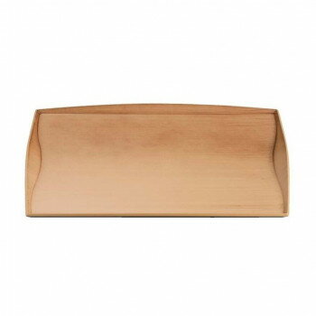 福井クラフト　耐熱A)尺2渕付ウェーブトレー和柾目弱SL 17417180 【北海道・沖縄・離島配送不可】