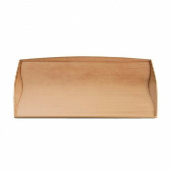 福井クラフト　耐熱A)尺5渕付ウェーブトレー和柾目弱SL 17417220 【北海道・沖縄・離島配送不可】