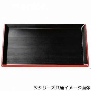 福井クラフト　尺2新千筋利休盆黒天朱 51023310 【北海道・沖縄・離島配送不可】