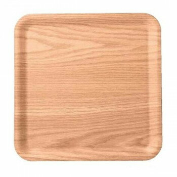 福井クラフト　耐熱木)32.2cm角トレーチュラルブラウンSL 17415990 【北海道・沖縄・離島配送不可】