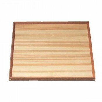 福井クラフト　木)尺0組手白木角盆クリヤー仕上 50407570 【北海道・沖縄・離島配送不可】