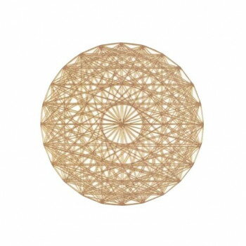 福井クラフト　380丸マット　万華鏡　ゴ-ルド 50312420 【北海道・沖縄・離島配送不可】