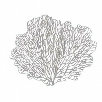 福井クラフト　変形マット　サンゴ　シルバー 50312270 【北海道・沖縄・離島配送不可】