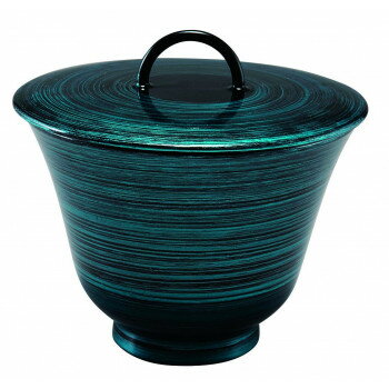 福井クラフト　リング百合型椀 大(親)エメラルドライン 33710372 【北海道・沖縄・離島配送不可】