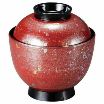 福井クラフト　3.2寸玉子椀　朱光彩 37001360 【北海道・沖縄・離島配送不可】