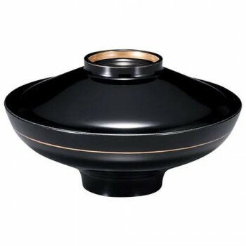 福井クラフト　5寸富士煮物椀　黒・高台内金 31006930 【北海道・沖縄・離島配送不可】