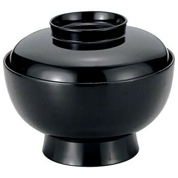 福井クラフト　5寸羽衣丼 黒内朱 45014210 【北海道・沖縄・離島配送不可】