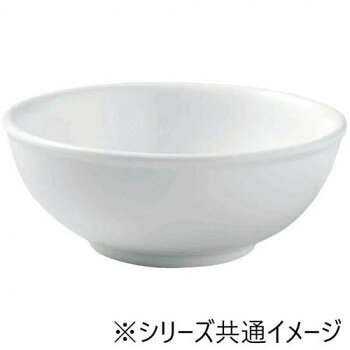 福井クラフト　メラミン12.8cm細渕付丸盛鉢白グロス 75006040
