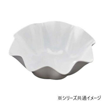 陶磁器に比べて軽量で割れにくく、大量調理や盛り付け作業に最適です。波のようなウェーブデザインが特徴で、料理の見栄えを美しく引き立てます。※カレー・ケチャップなどの料理を盛り付けると、シミの原因になりますのでご注意ください。サイズ：φ286×120mm個装サイズ：20×15×15cm重量：個装重量：750g素材・材質：メラミン生産国：中国