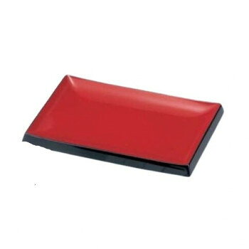 福井クラフト　7.5寸長角皿 朱渕黒塗 51037810 【北海道・沖縄・離島配送不可】