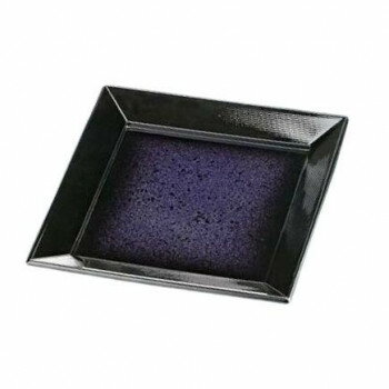 福井クラフト　7.8寸正角千筋四方盛皿紫銀河 55008100 【北海道・沖縄・離島配送不可】