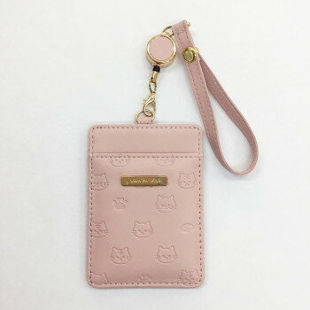 リール付パスケース ピンク PAS3-10 【北海道・沖縄・離島配送不可】