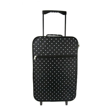 優美社　2X09-00　セロリクラブ （セロリクラブ） ドット柄キャリーバッグ ブラック×ホワイト 【北海道..
