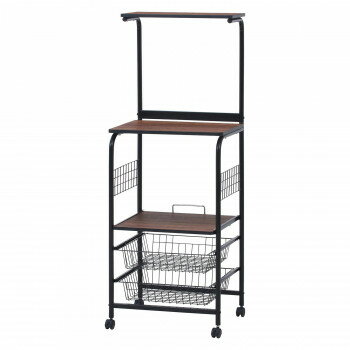 不二貿易 C/D:14637 レンジワゴン FBC-03-1 BK/BR 14637 【北海道・沖縄・離島配送不可】