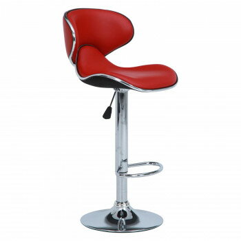 不二貿易 C/D:93291 カウンターチェア シェル RD 93291 【北海道・沖縄・離島配送不可】