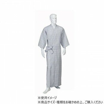 神戸生絲　紳士カラーガーゼねまき(ラグラン袖)M NE28 グレー 【北海道・沖縄・離島配送不可】