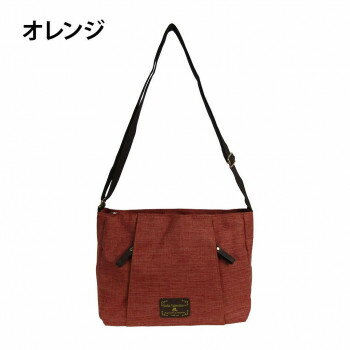 優美社 4903-00 （ソフィアヴァレンチノ） 縦ファスナーポケット付横型ショルダーバッグ オレンジ 【北海道・沖縄・離島配送不可】