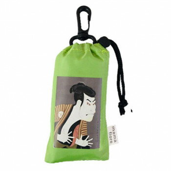 Shopping Bags, Ecology Bags - 優美社　9080 マーマフィオーレ プリントエコバッグ ライトグリーン　三世大谷鬼次の奴江戸兵衛(写楽) 【北海道・沖縄・離島配送不可】