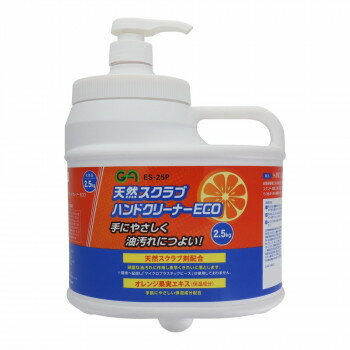 GA　天然スクラブハンドクリーナーeco　2.5Kg　ポンプ式　ES-25P　146412 【北海道・沖縄・離島配送不..