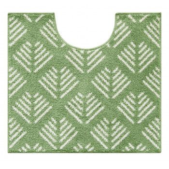 ナチュラルトイレマット 55×60cm フィッシュグリーン 【北海道・沖縄・離島配送不可】