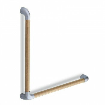 シロクマ ユニバーサル手すりL形 シルバー/Lオーク BR-569 【北海道・沖縄・離島配送不可】