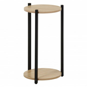 不二貿易 C/D:63769 ディスプレイスタンド2段 BK 【北海道・沖縄・離島配送不可】