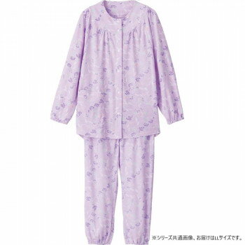 ケアファッション ホックパジャマ(婦人) パープル LL 80017113 【北海道・沖縄・離島配送不可】