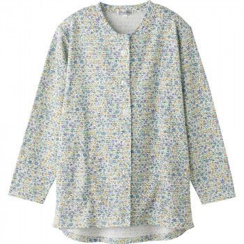 ケアファッション カットマグネット釦カーディガン(指先ストレッチ)(婦人) イエロー M～L 82060101 【北海道・沖縄・離島配送不可】