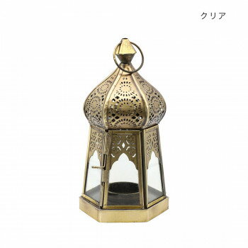 モロッカン キャンドルホルダー M クリア 16023833051 【北海道・沖縄・離島配送不可】