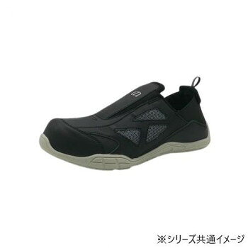 踵が踏める設計で脱ぎ履きがラクラク。フィット感に優れ、長時間の作業も快適に過ごせます。安全を守る先芯入りで安心のセーフティシューズです。サイズ：25cm個装サイズ：32×20.3×11.8cm重量：約290g個装重量：770g素材・材質：アッパー:合成皮革+ナイロンメッシュ底:合成ゴム先芯:樹脂仕様：3E生産国：中国