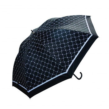 藤田屋 晴雨兼用長傘ジャンプ 58cm 花こうし ブラック SJ-2451(KT) 【北海道・沖縄・離島配送不可】