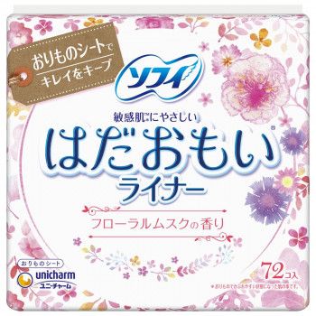 ソフィ はだおもいライナー フローラルムスクの香り 72個入 ×1個 500-403590-00 【北海道・沖縄・離島配送不可】