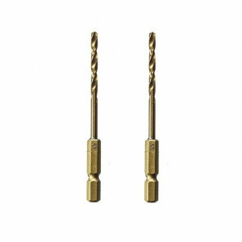 高芝ギムネ製作所 TGS 2本組チタン六角軸鉄鋼ドリル Φ3.5 2309-35 【北海道・沖縄・離島配送不可】(4.0)