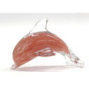 グラスア ート ペーパーウェイト ドルフィン ピンク IN010658 【北海道・沖縄・離島配送不可】(3)