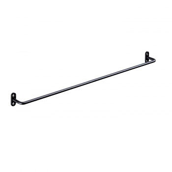 シロクマ 一文字掛棒 350mm ブラック塗装 NH-6 【沖縄配送不可】