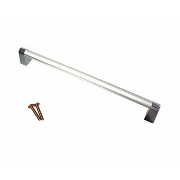 アイワ　AP-437C　パイプハンドル角座　210mm　シルバー　1個入　113440 【北海道・沖縄・離島配送不可】