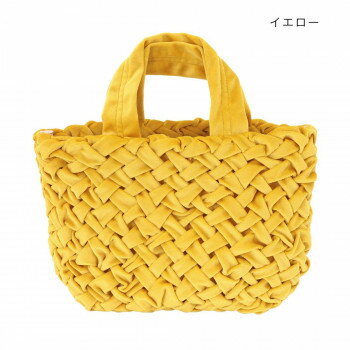 スモッキングベルベットバッグ イエロー 14223650168 【北海道・沖縄・離島配送不可】