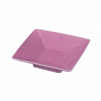 陶器四方角小皿　紫彩　80500350 【北海道・沖縄・離島配送不可】(3.0)