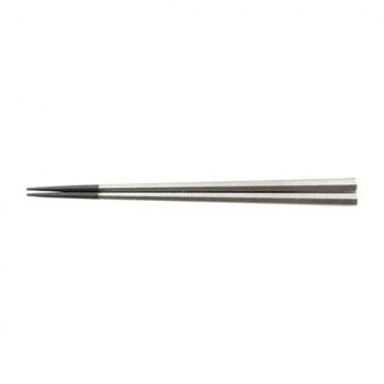 PBT22.5cm七角箸　シルバー　30010380