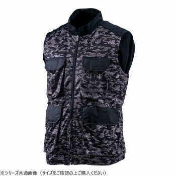 SDW-4146 スーパーライト メッシュベスト グレーカモ L SDW-4146-GYCM-L 【北海道・沖縄・離島配送不可】