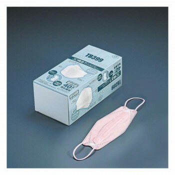 3Dサージカルマスク　ピンク　(40入)　TB399　SMS7702 【北海道・沖縄・離島配送不可】