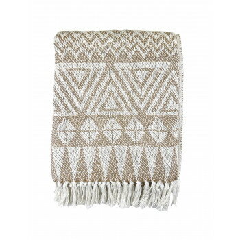 アップサイクル コットンスロー ネイティブ ブラウン IN012515 【北海道・沖縄・離島配送不可】