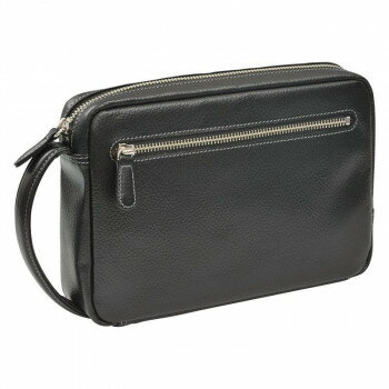 良品工房 日本製牛革手作りメンズポーチ(ブラック) B1103-300B 5517-264 【北海道・沖縄・離島配送不可】(4.0)