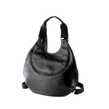 良品工房 日本製牛革リュック(ブラック) M19-155 5569-023 【沖縄配送不可】