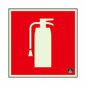 ユニット 消防標識消火器蓄光150角(図記号のみ) 825-19A 【北海道・沖縄・離島配送不可】