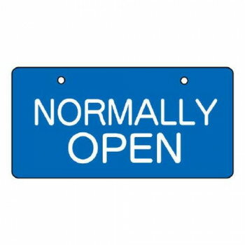 ユニット バルブ開閉表示板　OPEN・青地 856-38 【北海道・沖縄・離島配送不可】