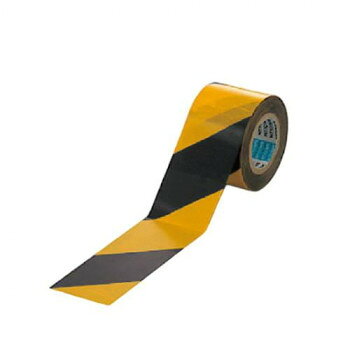 ユニット 手でカットできるトラテープ 黄/黒 864-66 【北海道・沖縄・離島配送不可】