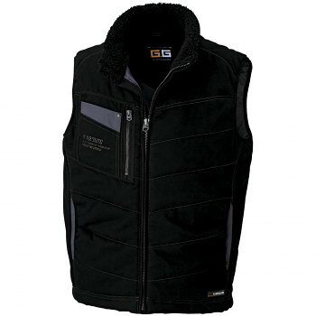 桑和 5106 防寒ベスト Lサイズ ブラック(4) G.GROUND 【北海道・沖縄・離島配送不可】
