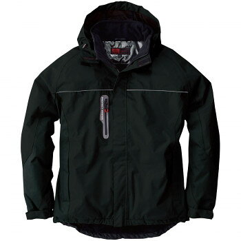 ＜＜ご注意下さい＞＞こちらの商品はメーカーよりお客様へ直接お届けの品になります。 当店での在庫はしておりません。在庫の有無はメーカー在庫のみになりますので、急な欠品や急に廃盤になる可能性がございます。こちらの商品の配送について○北海道・沖縄・離島につきましては、配送不可となりますので予めご了承お願いします。こちらの商品の包装(ラッピング)について○上記の理由(メーカーより直送)により包装はできませんので予めご了承お願いします。こちらの商品の不具合について○お届けしましたこちらの商品に不具合があった場合、商品到着日より1週間以内に当店にご連絡ください。メーカーが直接対応させて頂きます。○お客様がご自身で修理された場合、費用の負担は致しかねますので予めご了承下さい。表面生地が雨や水をはじきやすい。目貼りテープで水や冷気の侵入をストップ。雨、水の侵入を防ぐ防水仕様。サイズ：3Lサイズ個装サイズ：39×30×10cm重量：個装重量：900g素材・材質：ポリエステル100%仕様：胸囲:132cm着衣:80cm裄丈:94cmファスナー生産国：中国