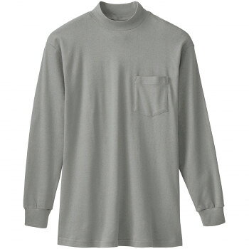 桑和 50108 長袖ハイネックTシャツ(胸ポケット付き) 4Lサイズ モクグレー(26) SOWA 【沖縄配送不可】
